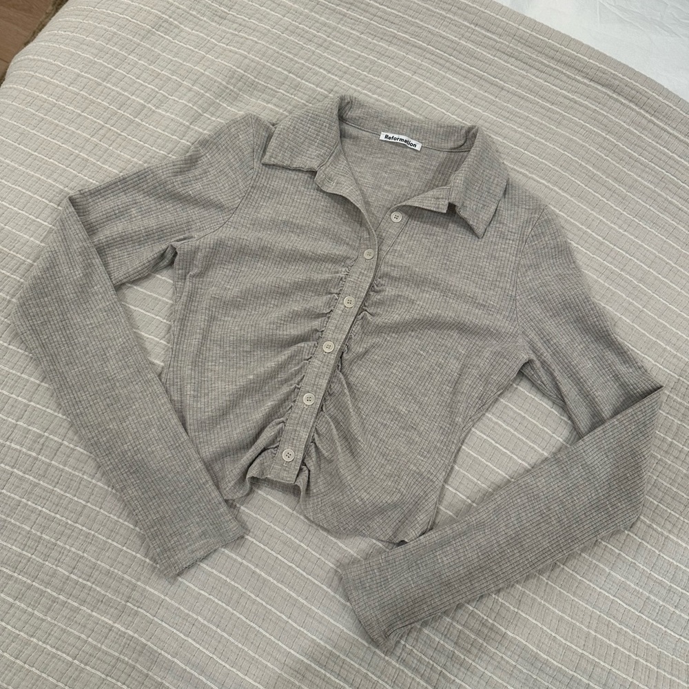 Reformation LIKE NEW Ribbed Top long sleeve